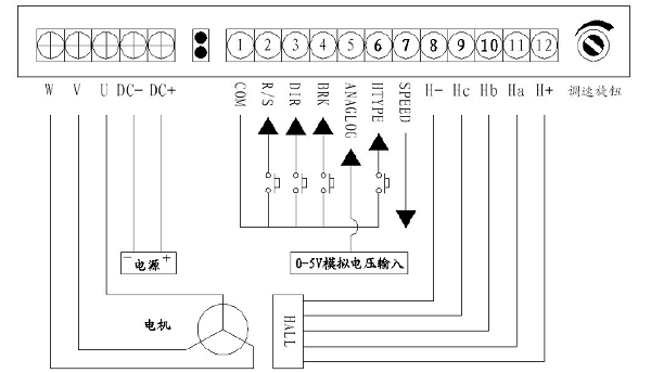 无刷驱动器接线图